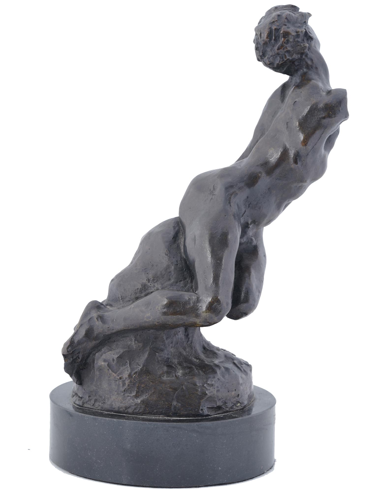 BRONZE SCULPTURE MALE NUDE PAUL ANGE NOCQUET PIC-2